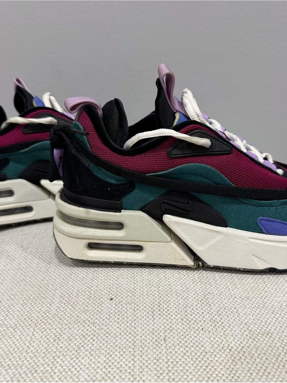 Nike Women’s Sneaker in Burgundy, Teal & Black